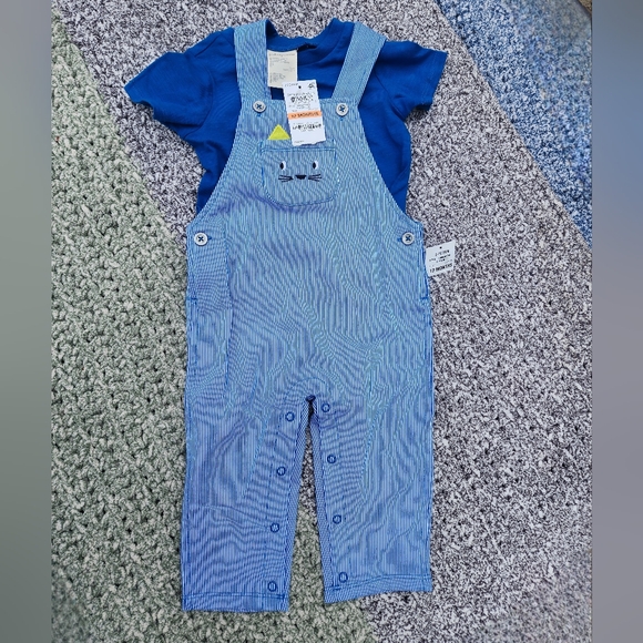 NWT First Impressions 2 piece Overalls - Picture 2 of 8